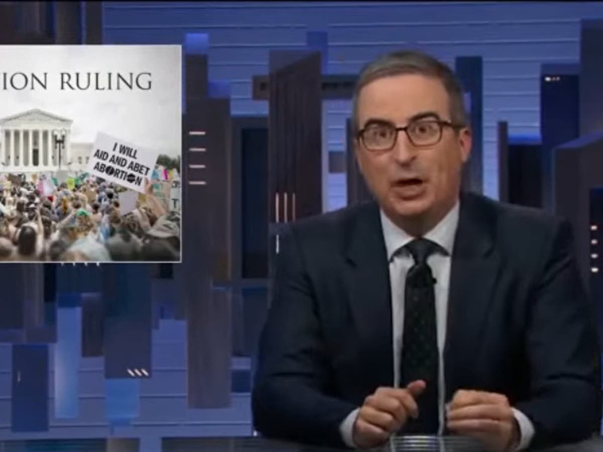 John Oliver condemns &lsquo;devastating&rsquo; Roe v Wade ruling by US Supreme Court