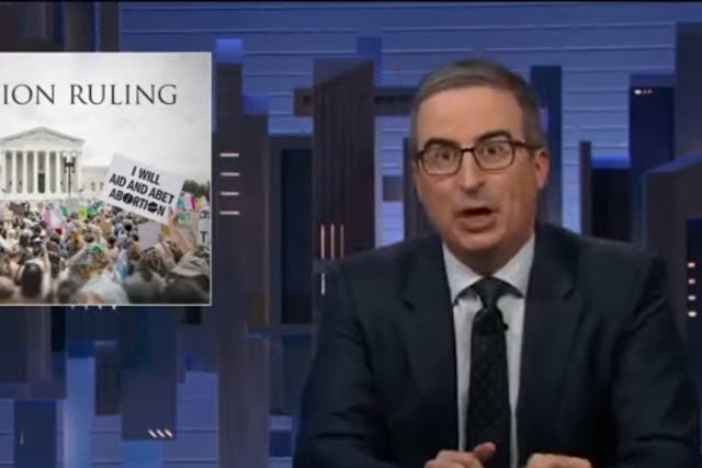 <p>John Oliver on ‘Last Week Tonight'</p>