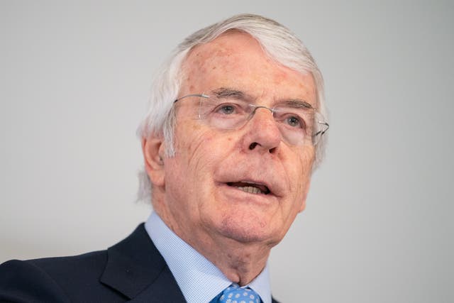 Former prime minister Sir John Major has given evidence to the Infected Blood Inquiry (Dominic Lipinski/PA)