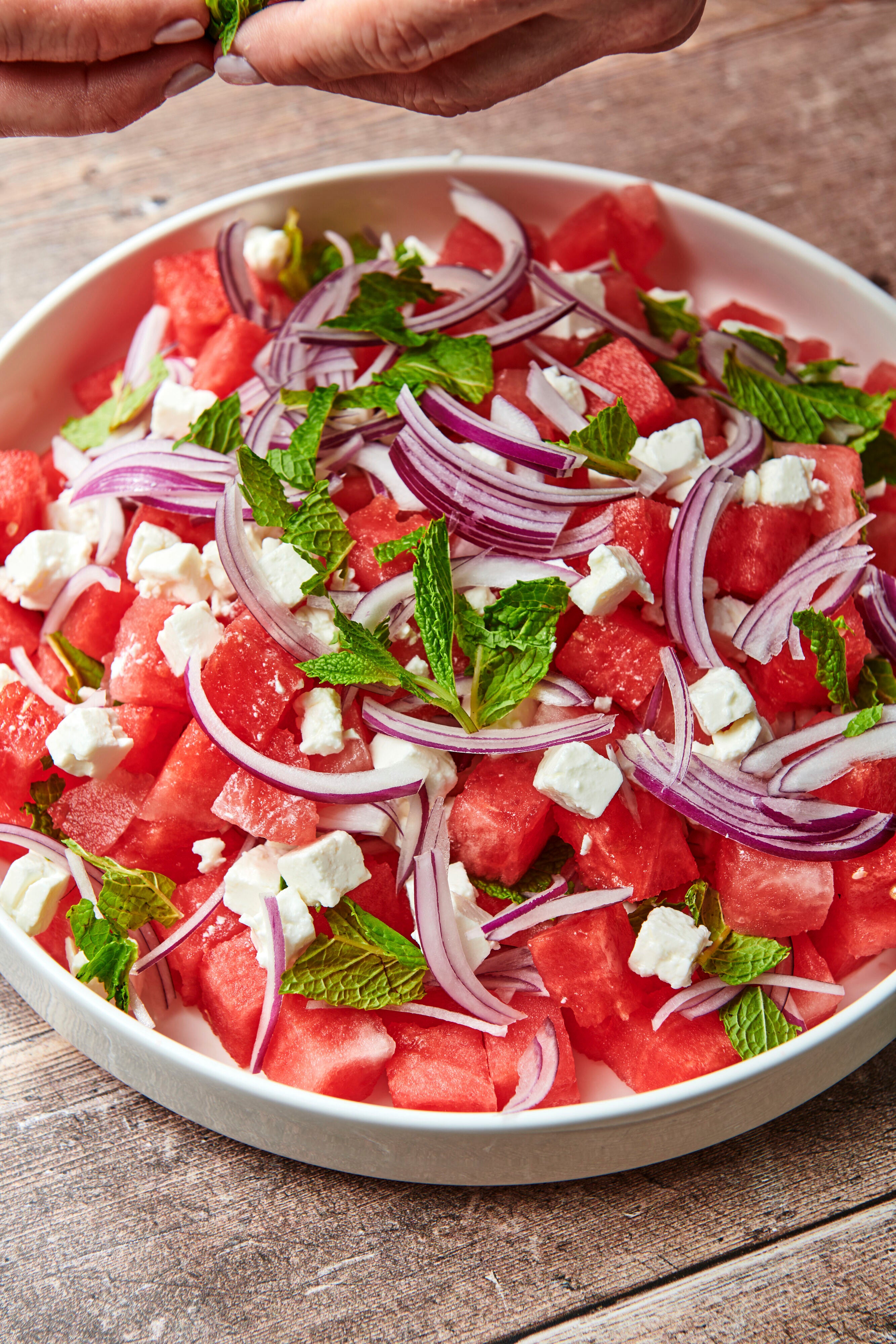 Food-Watermelon Feta Salad