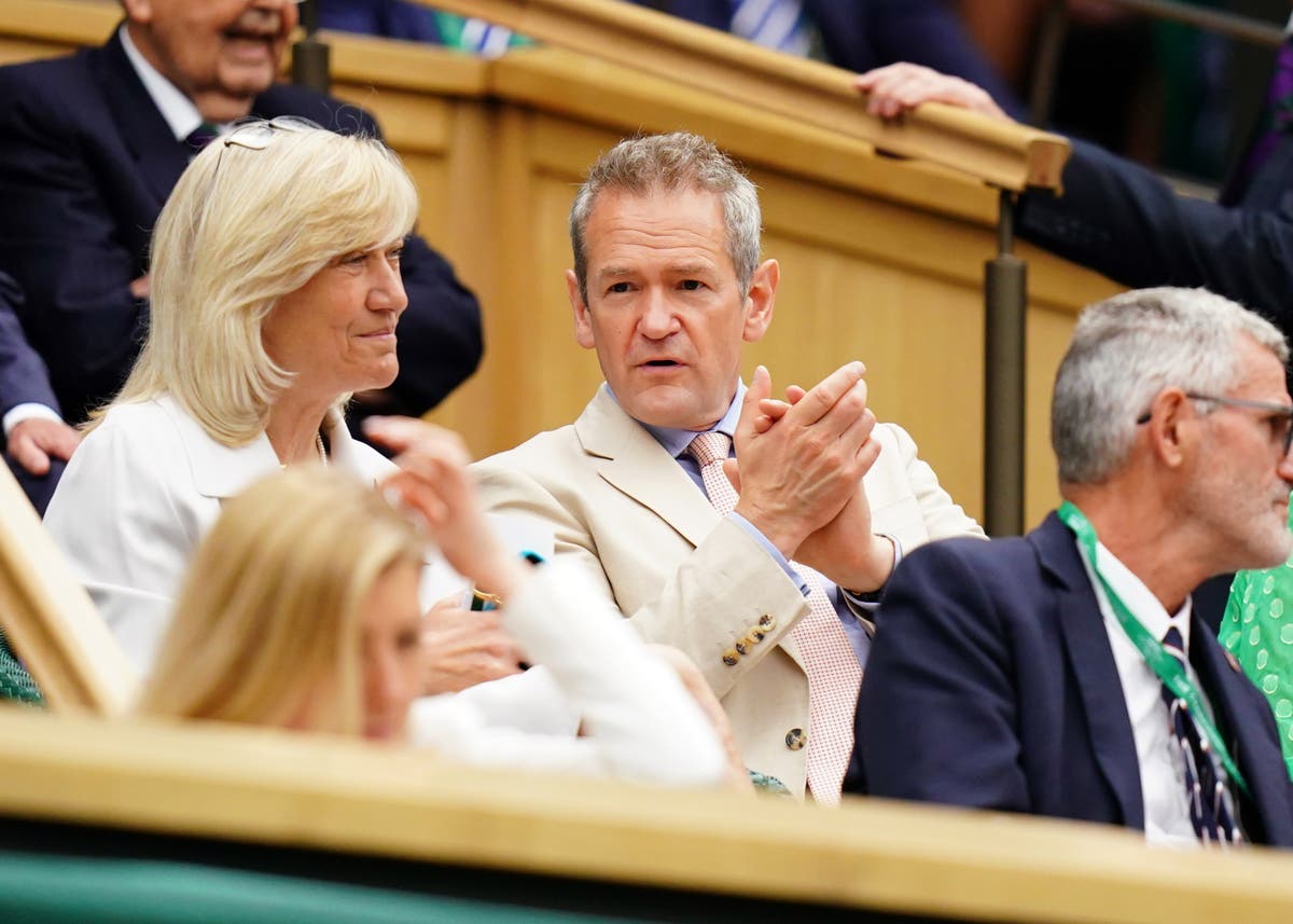 Who is in the royal box at Wimbledon today?