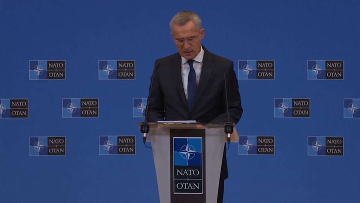 Stoltenberg says redeployment of troops is to protect Nato from the ‘direct threat’ of Russia