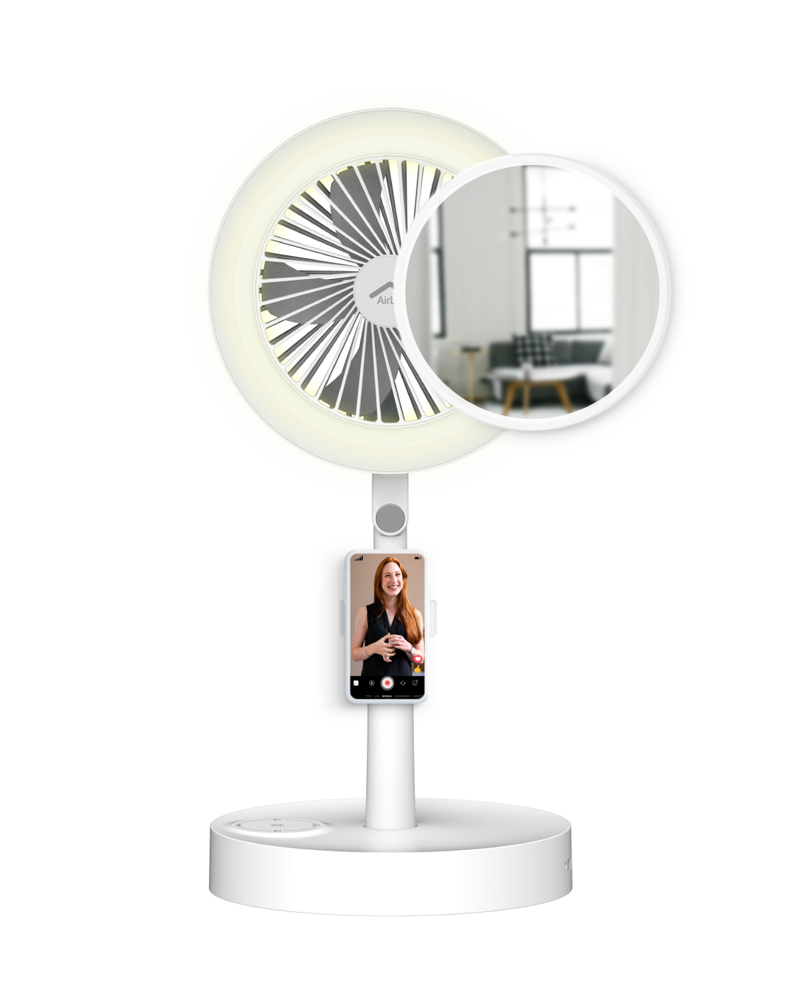 2 AirLit smart fan, ring light and mirror in one.png