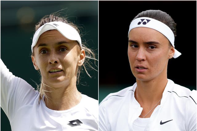 Lesia Tsurenko and Anhelina Kalinina will play each other in the second round at Wimbledon (PA Images/PA)