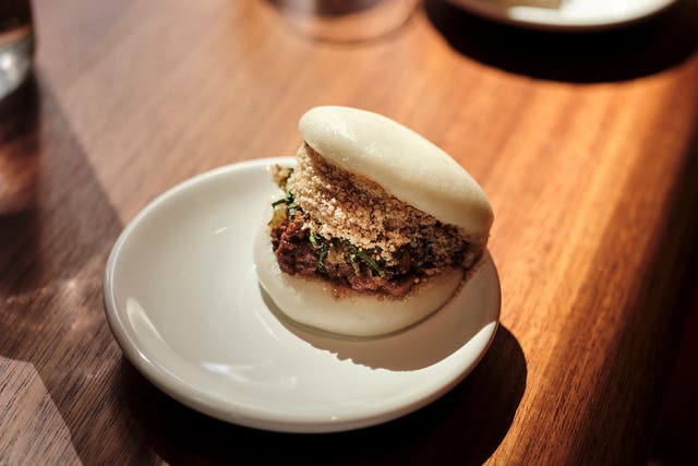 <p>Erchen Chang’s braised pork gua bao features in all of her restaurants </p>