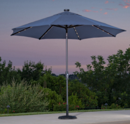 The SunVilla Solar LED Market Umbrella has been recalled because lithium-ion batteries pose a risk of overheating, which could lead to the umbrella catching fire or causing a burn