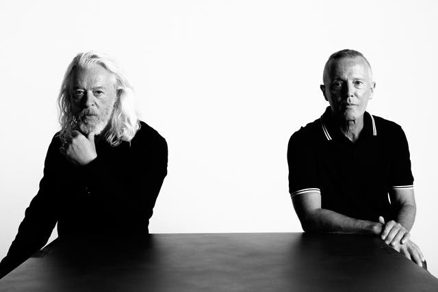 <p>Music as therapy: on the couch with Roland Orzabal (left) and Curt Smith</p>