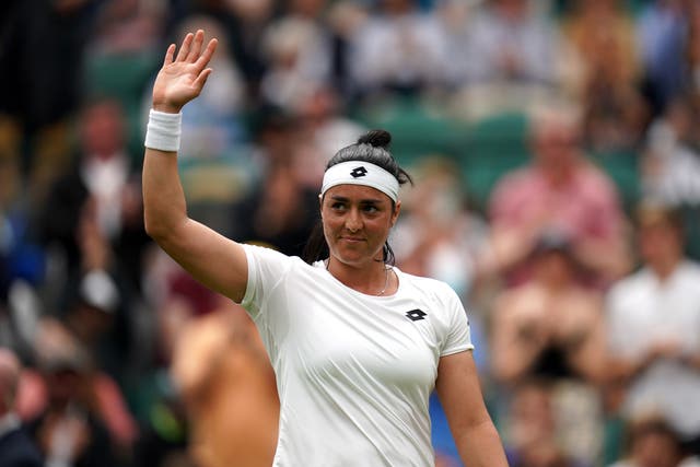 Ons Jabeur becomes the new world number two after her first-round win at Wimbledon (John Walton/PA)