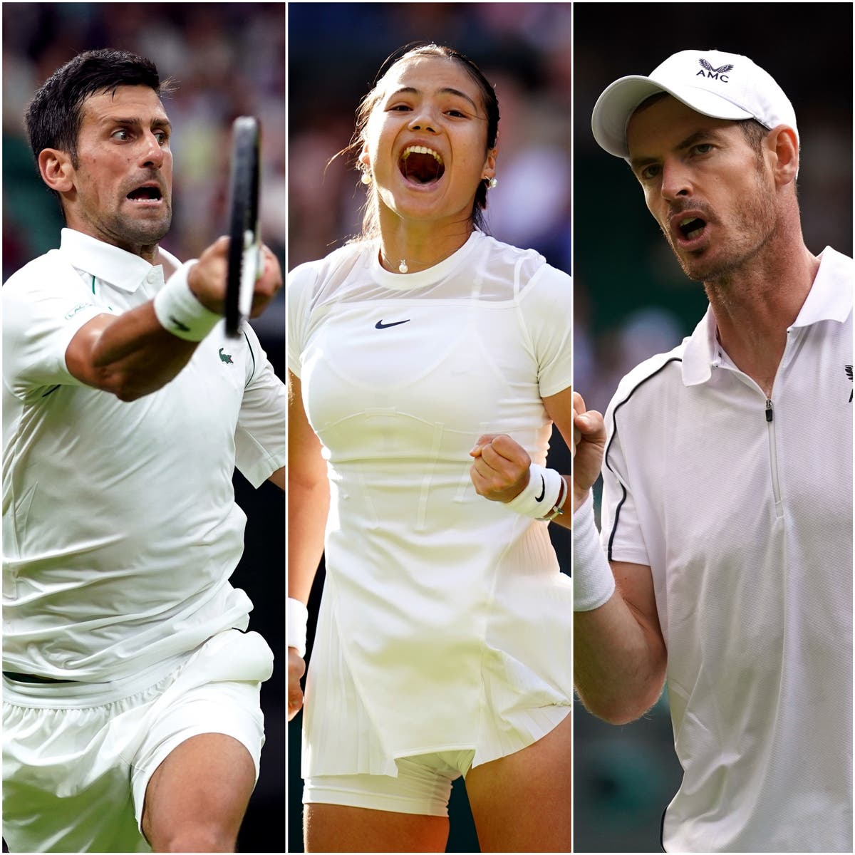 Wimbledon day one: Emma Raducanu and Andy Murray thrill Centre Court with wins Wimbledon day one: Emma Raducanu and Andy Murray thrill Centre Court with wins