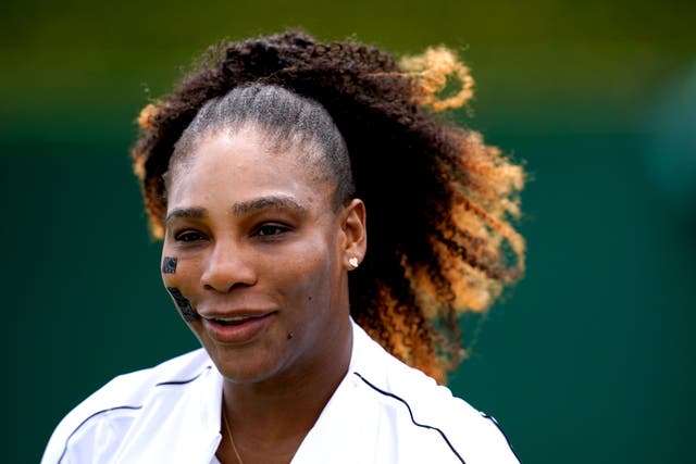 Serena Williams ahead of the 2022 Wimbledon Championship at the All England Lawn Tennis and Croquet Club, Wimbledon. Picture date: Saturday June 25, 2022.