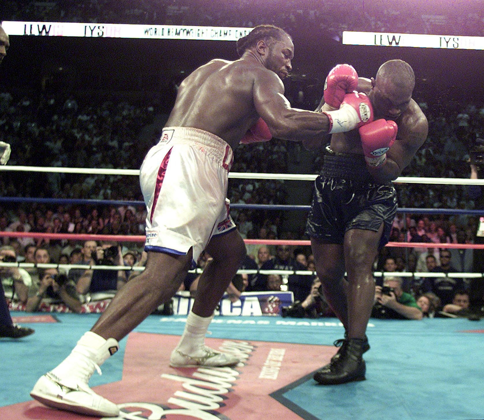 Mike Tyson went on to lose to Lennox Lewis in Memphis (Nick Potts/PA)