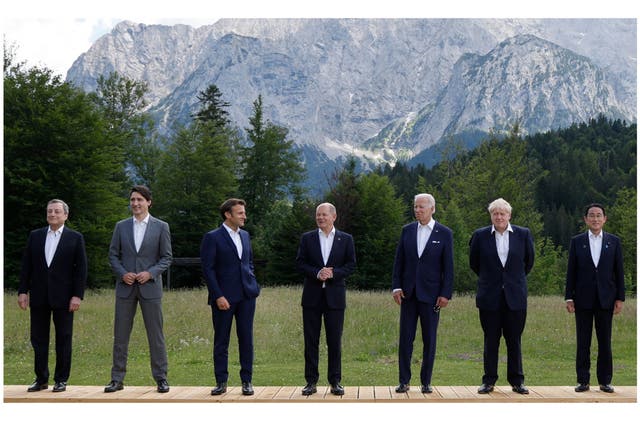 <p>World leaders at the G7 Summit</p>