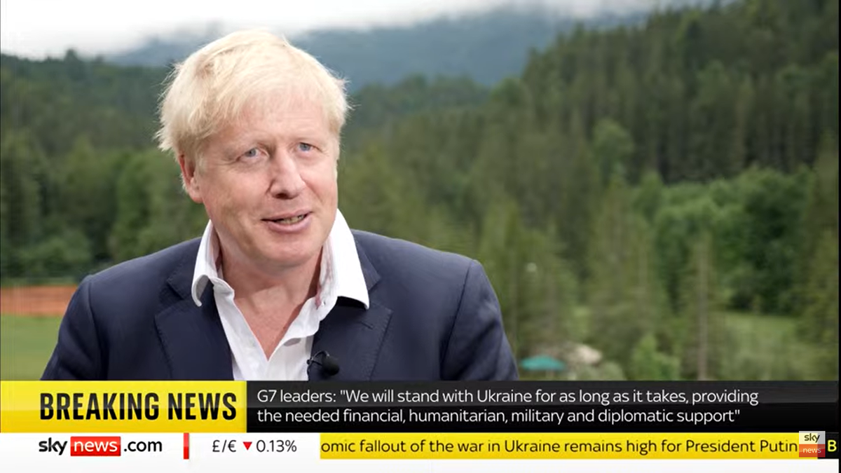 Boris Johnson says he ‘doesn’t think’ Britain is facing war with Russia