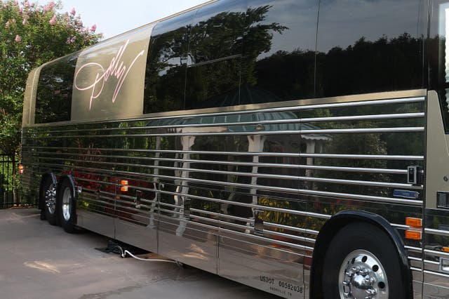 <p>The Prevost motorhome at Dollywood</p>
