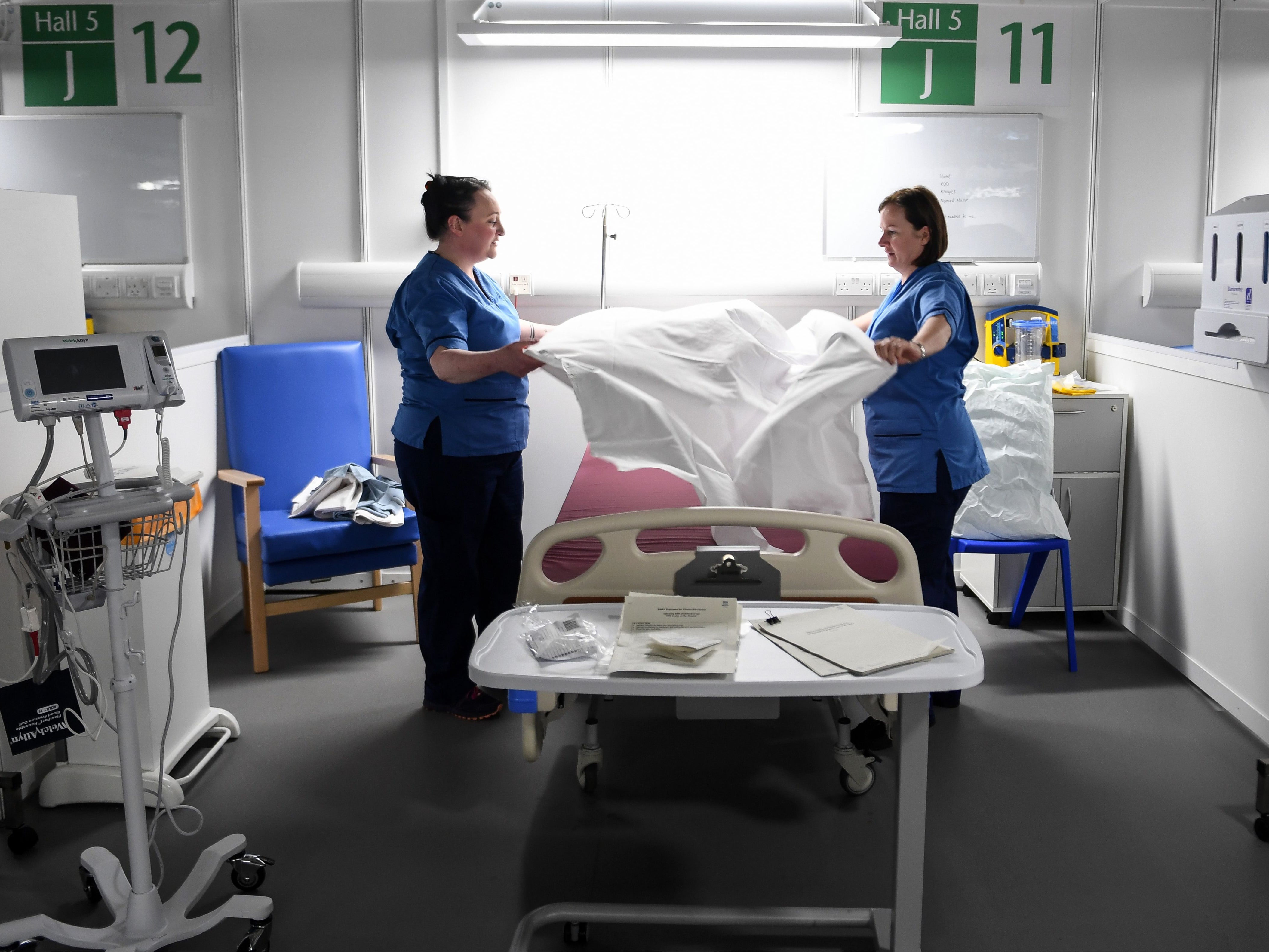 NHS staff have been told to ‘only change linen if essential’
