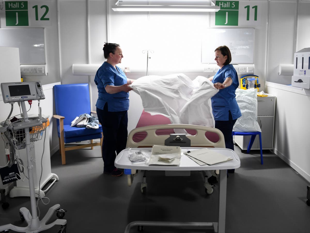 Hospital staff told to ‘only change linen if essential’ amid supply shortages caused by Brexit and Covid Hospital staff told to ‘only change linen if essential’ amid supply shortages caused by Brexit and Covid