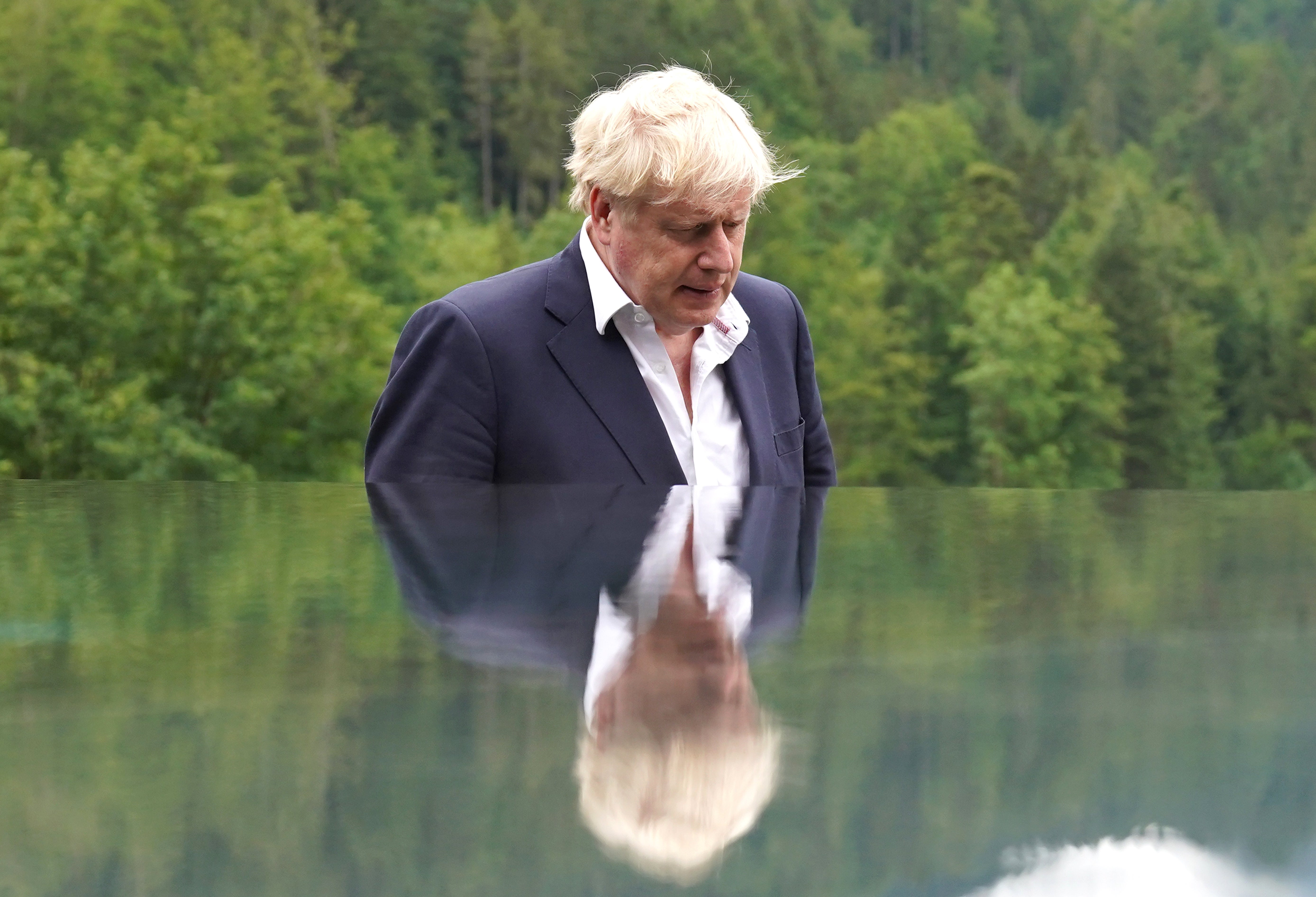 Prime Minister Boris Johnson at the G7 summit in Schloss Elmau, in the Bavarian Alps, Germany (PA)