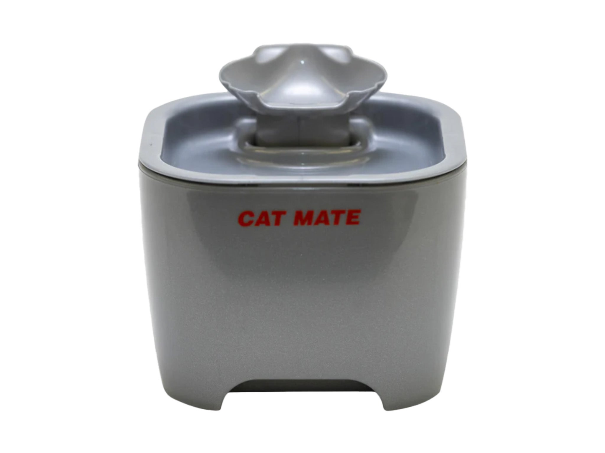 Cat Mate two-level shell pet fountain, titanium .jpg