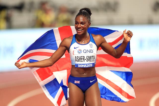 Great Britain’s Dina Asher-Smith won the 200m in Doha (Mike Egerton/PA)