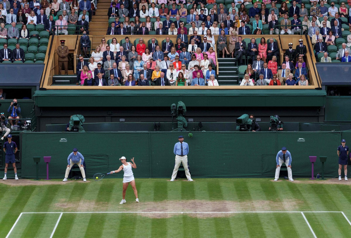 Who is in the Royal Box at Wimbledon today?