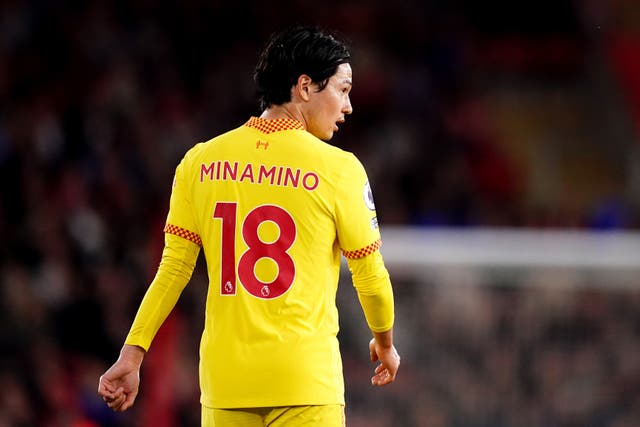 Takumi Minamino has left Liverpool to join Monaco (John Walton/PA)