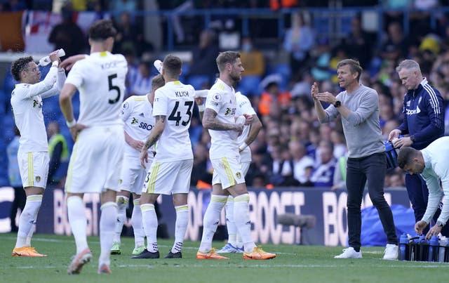 Jesse Marsch’s Leeds will play Blackpool and Cagliari in pre-season friendlies next month (Danny Lawson/PA)