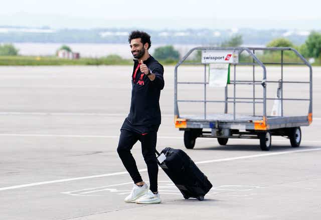 Liverpool’s Mohamed Salah was enjoying a holiday following a busy season (Martin Rickett/PA)
