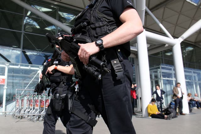 <p>Police officers are not routinely armed in England and Wales </p>