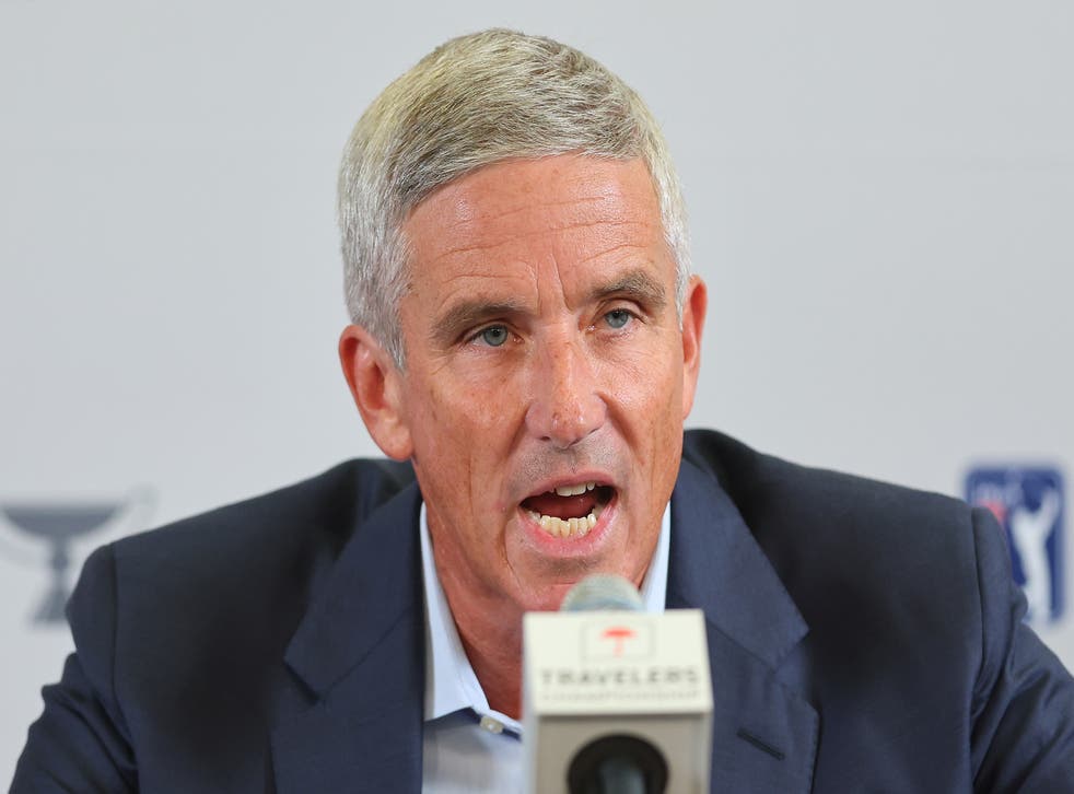 <p>PGA Tour commissioner Jay Monahan announced the plans on Tuesday </p>