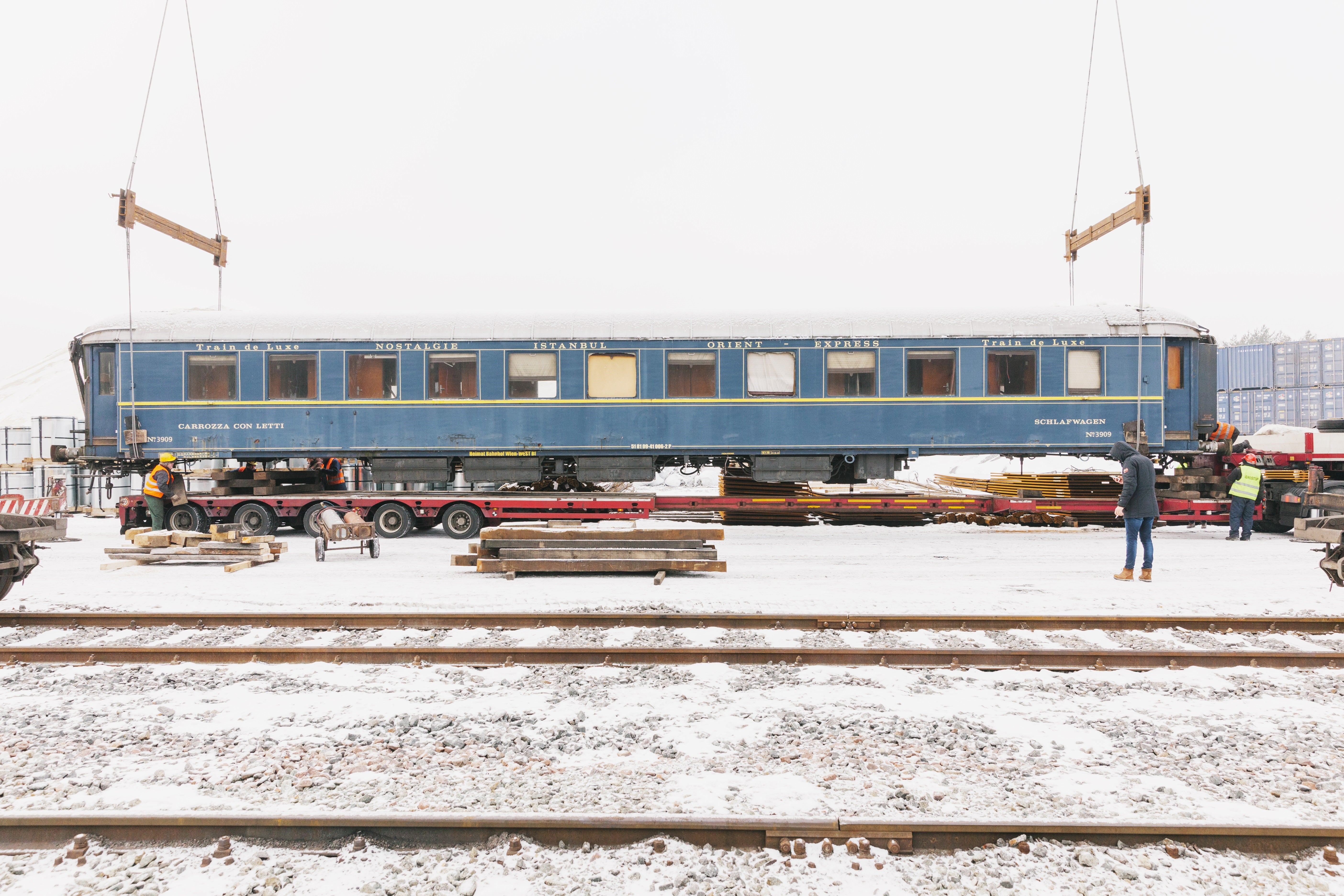 One of the Nostalgie-Orient-Express-Istanbul carriages ready to be restored