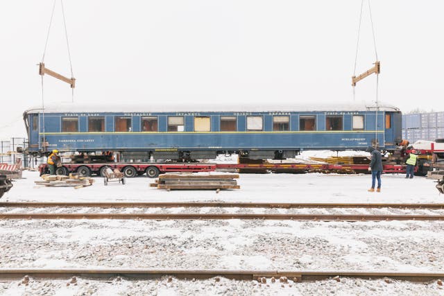 <p>One of the Nostalgie-Orient-Express-Istanbul carriages ready to be restored </p>