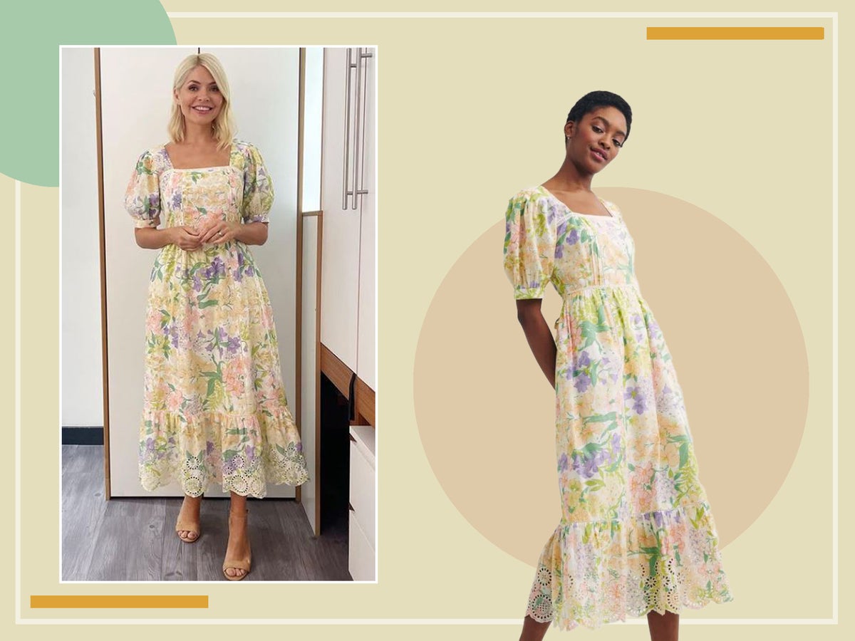 Holly Willoughby’s ditsy midi dress hails from Fearne Cotton’s collab with Nobody’s Child