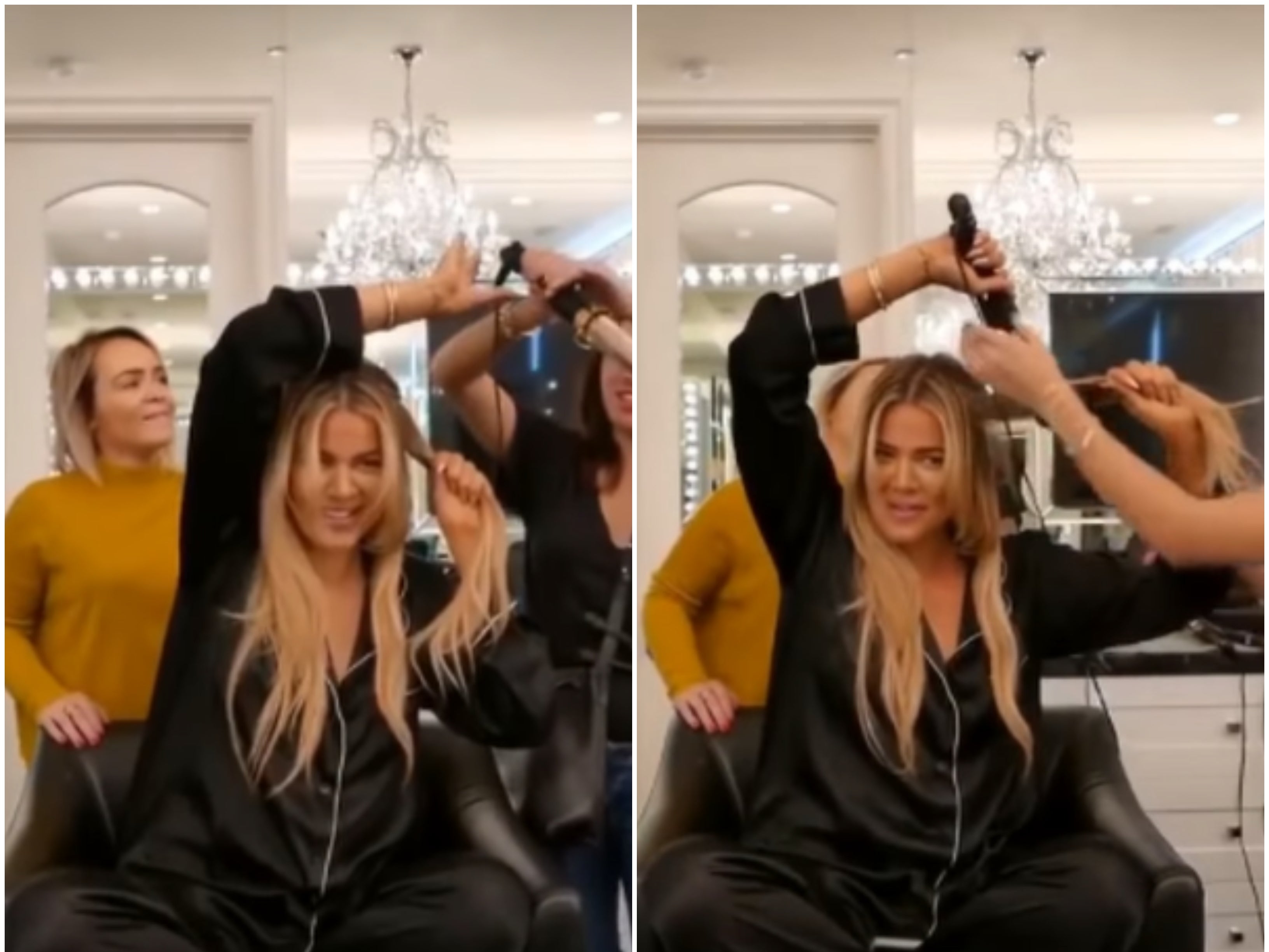 Khloe Kardashian says she still can’t curl her hair