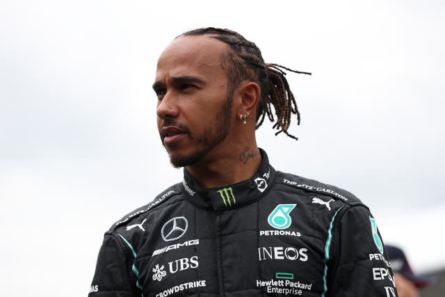 Lewis Hamilton is due to race for Mercedes at this weekend’s British Grand Prix (Bradley Collyer/PA)