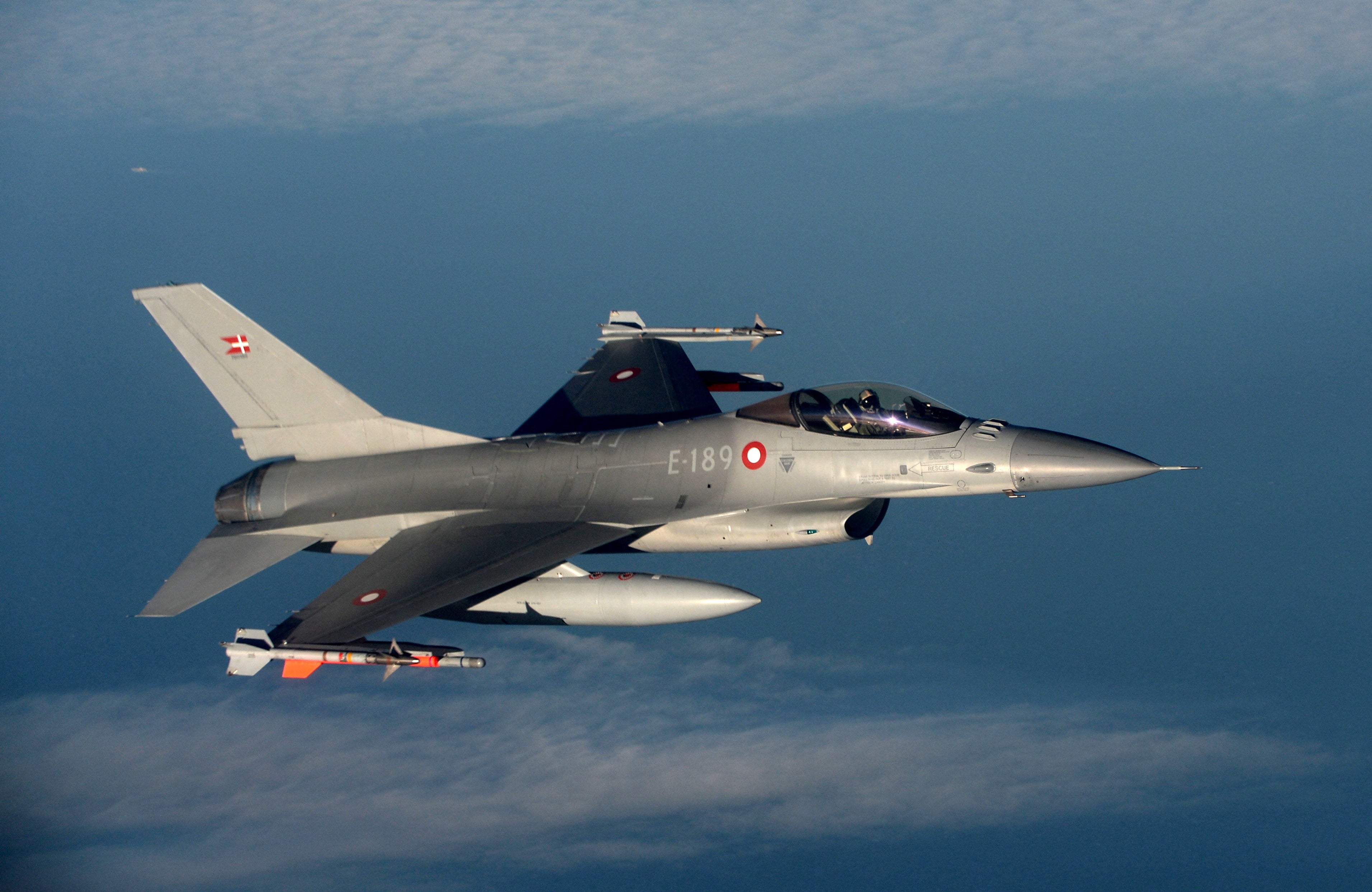 Spoils of the deal: An F-16 fighter jet taking part in Nato drills