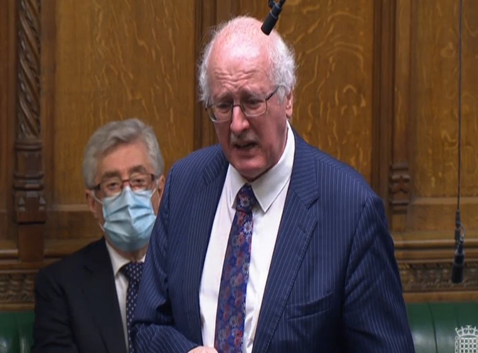 Jim Shannon called for legal aid for victims (House of Commons/PA)