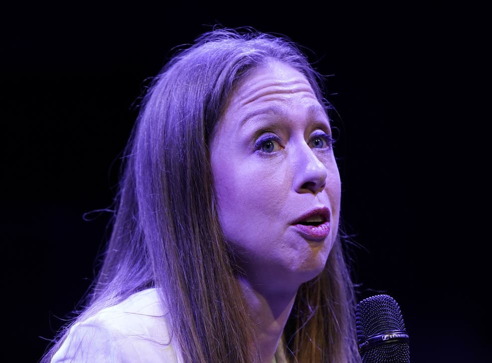 Chelsea Clinton in conversation at the Lyric Theatre in Belfast (Niall Carson/PA)
