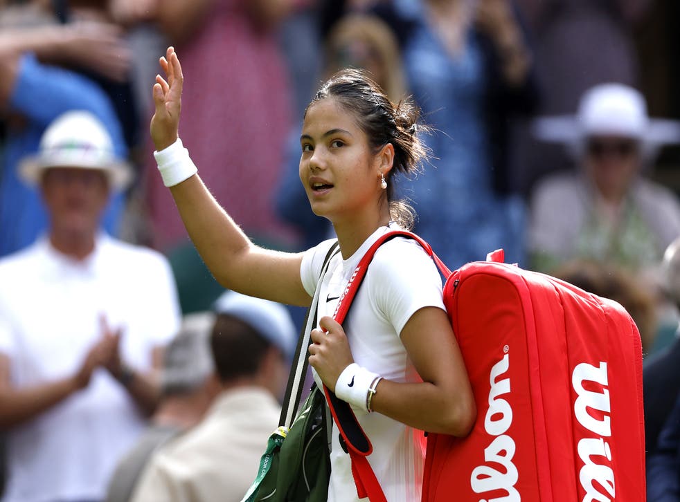Emma Raducanu waved goodbye to Wimbledon for this year (Steven Paston/PA)