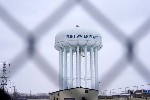 <p>Crisis began in 2014 after Flint switched its water source from treated Detroit Water and Sewerage Department water to the Flint River</p>