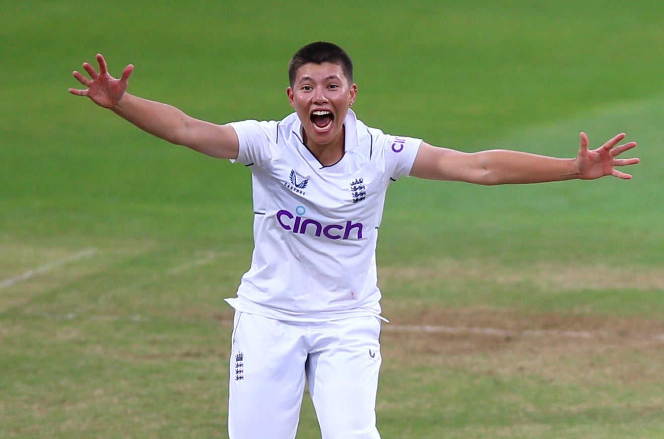 Issy Wong took two wickets against South Africa (Nigel French/PA)