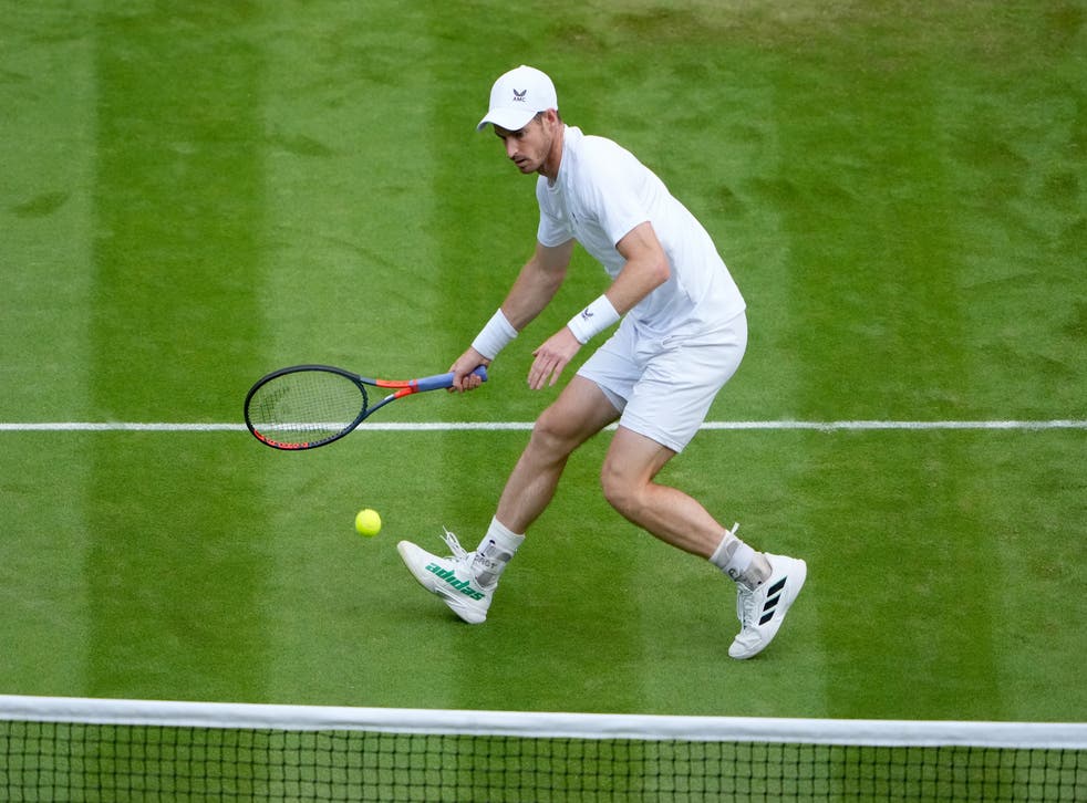Sir Andy Murray in action against John Isner (Zac Goodwin/PA)
