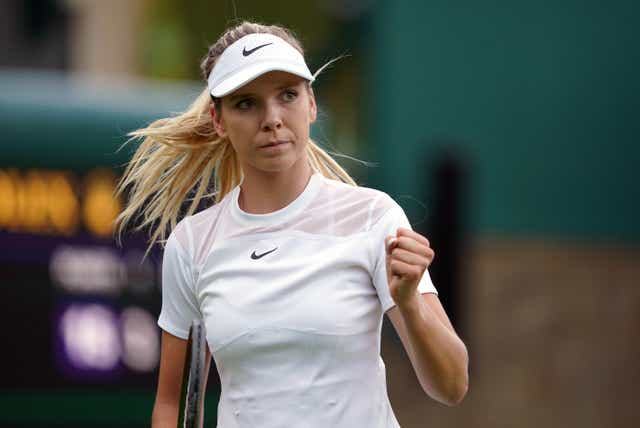 Katie Boulter leads the British charge on day five of Wimbledon (Zac Goodwin/PA)