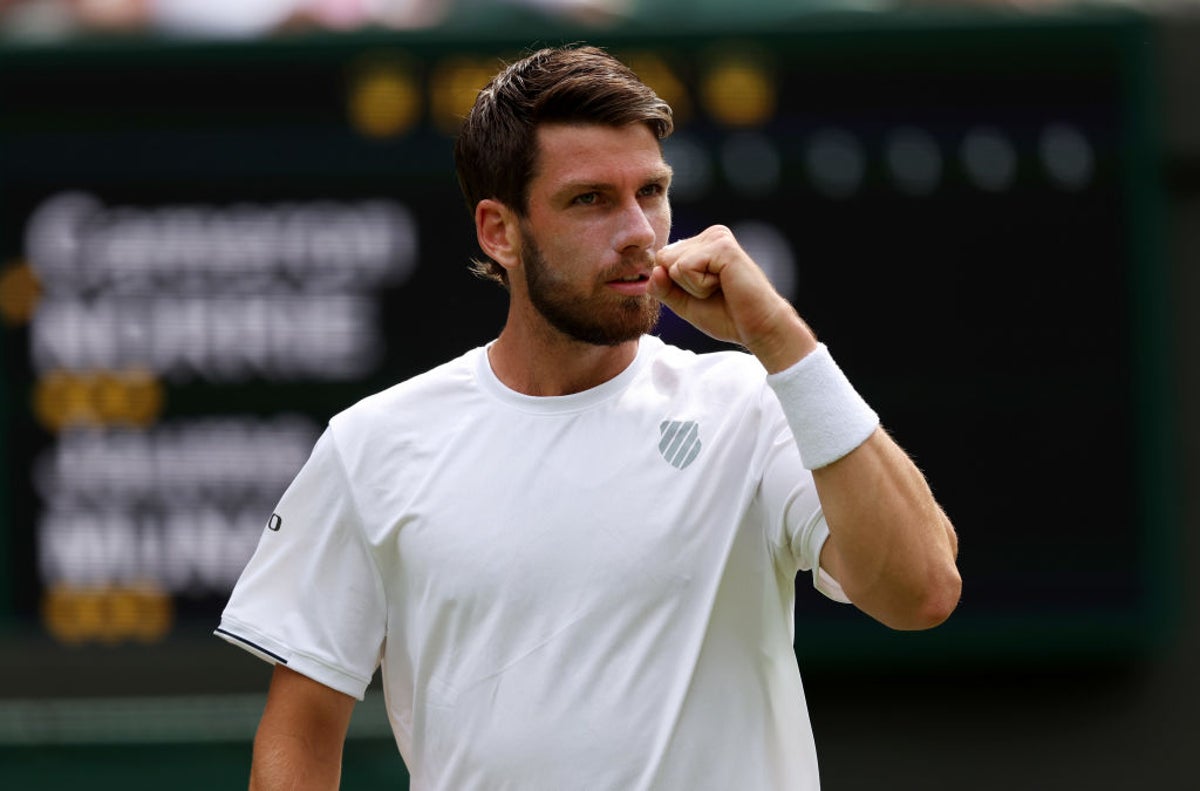 What time is Cameron Norrie playing at Wimbledon today?