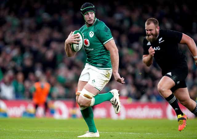 Caelan Doris was on the scoresheet against New Zealand in the autumn (Niall Carson/PA)