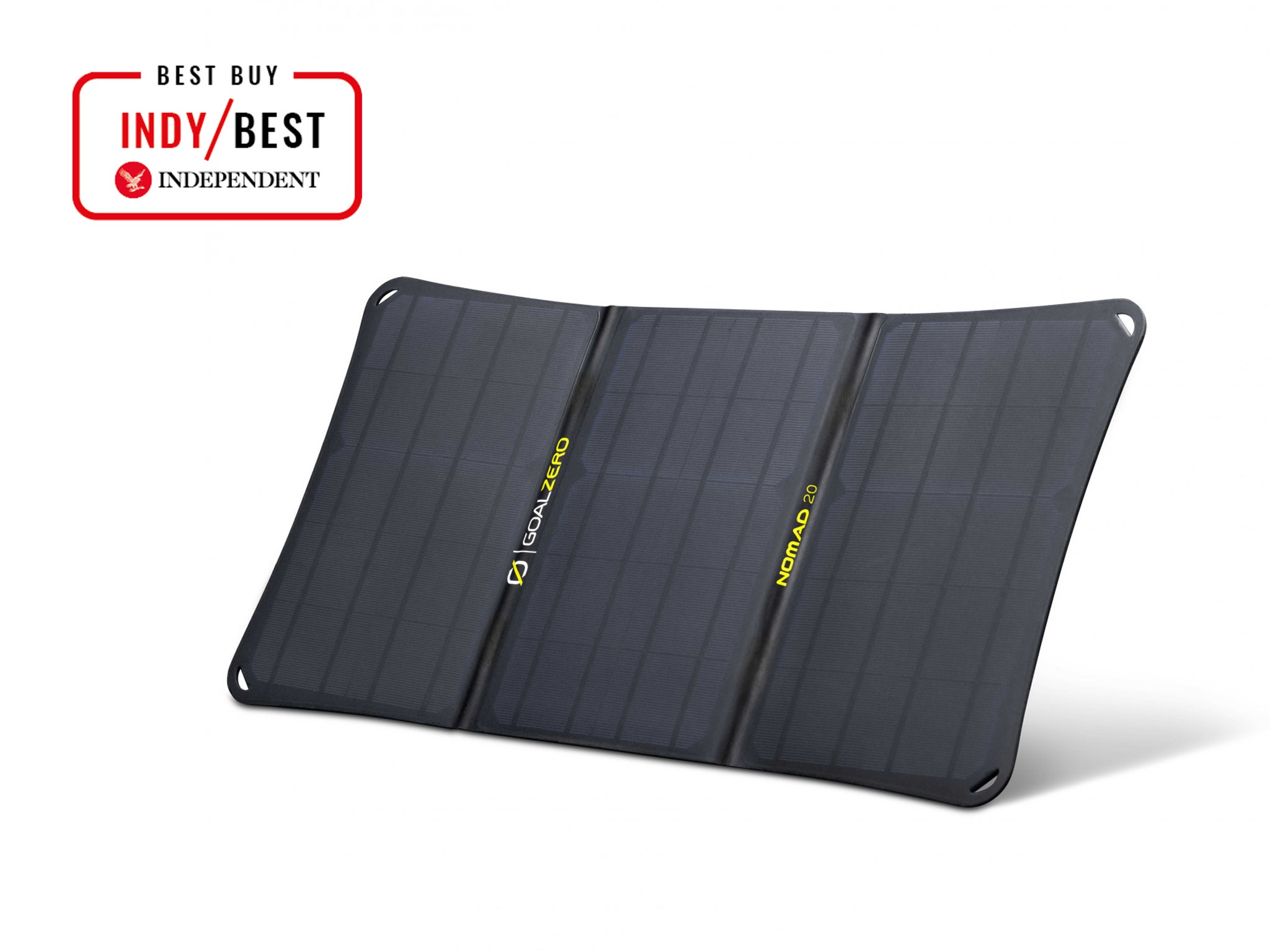 goal zero nomad 20 solar charger with best buy logo