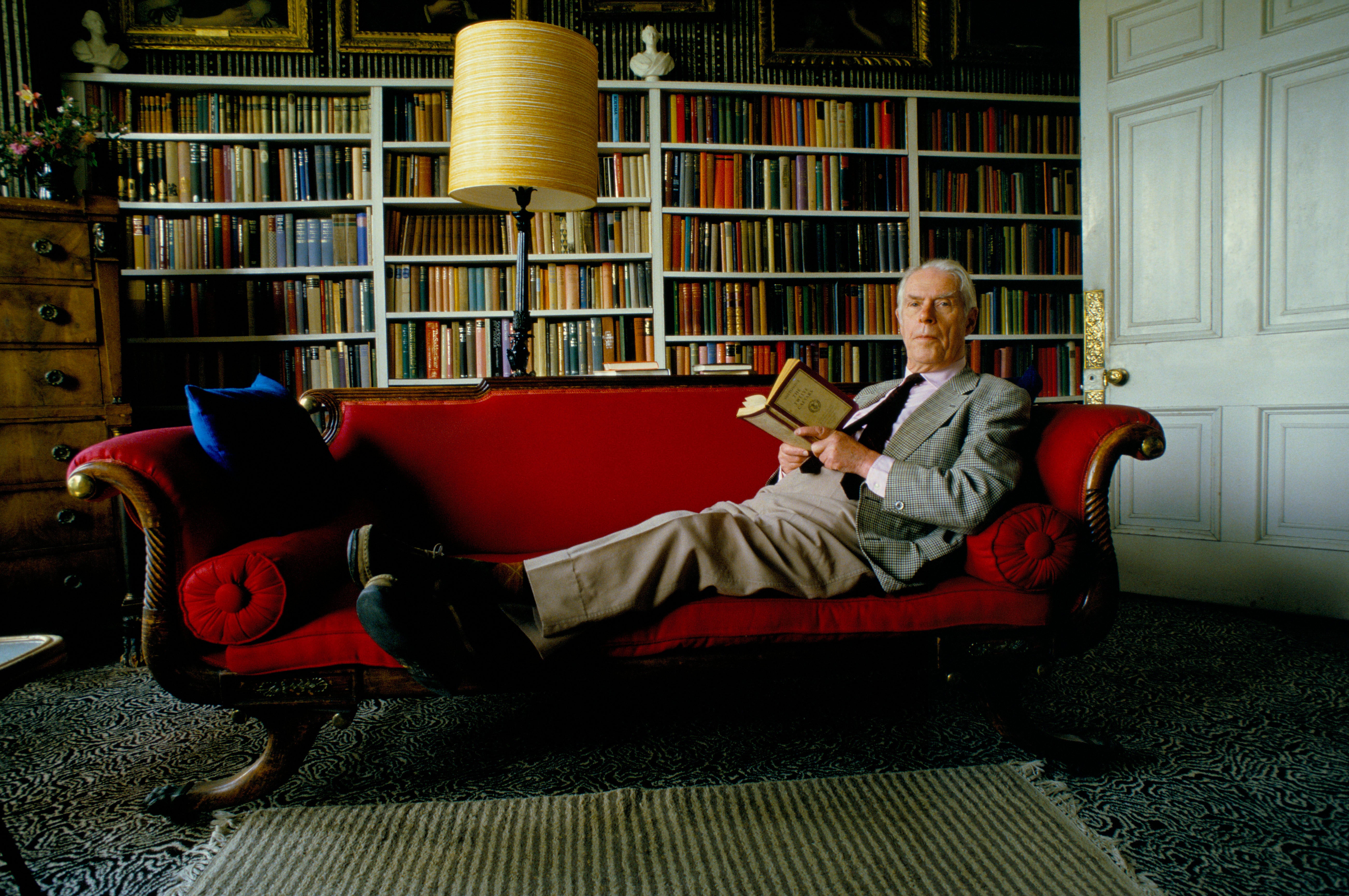 Writer’s life: Powell in his office and library, 1987