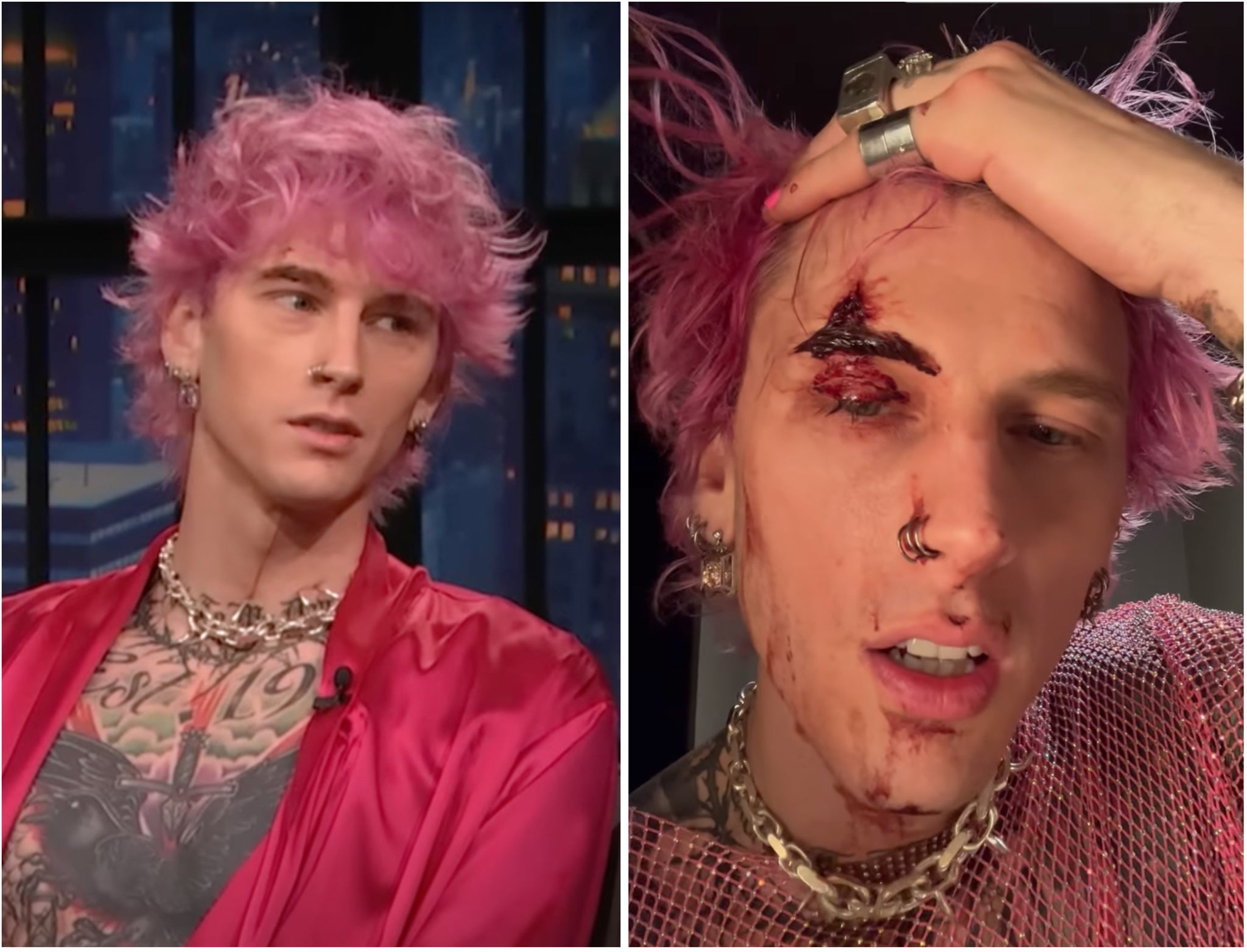 Machine Gun Kelly appeared on ‘Late Night with Seth Meyers’