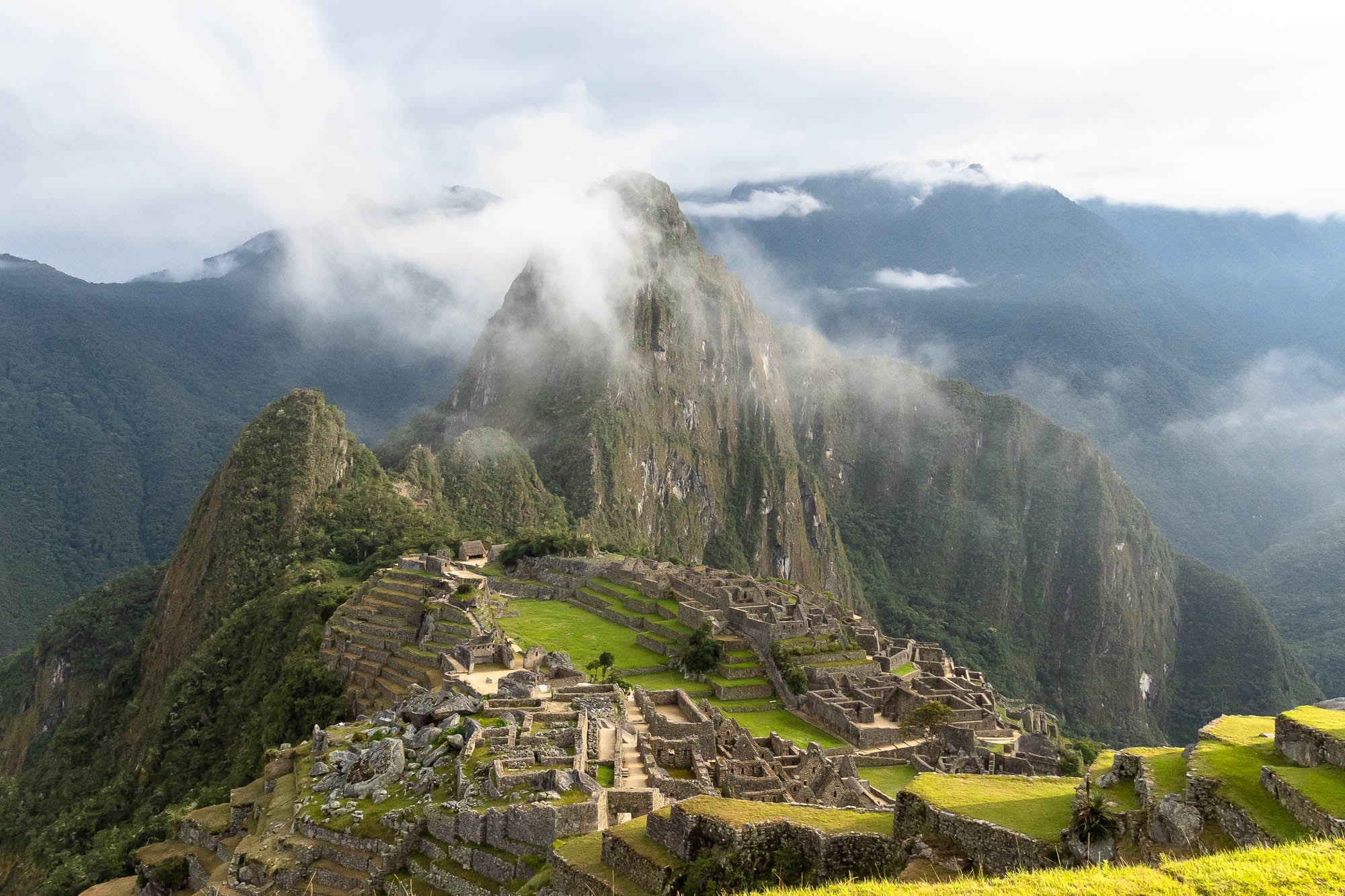 A misty Machu Picchu, Peru’s most famous archaeological site