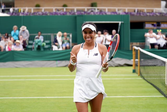 Heather Watson made the third round at Wimbledon for the first time since 2017 (Adam Davy/PA)