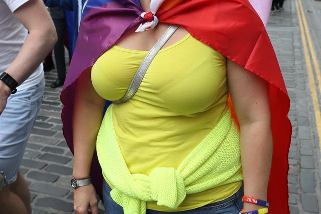 SNP MP Hannah Bardell at a Pride rally (Andrew Milligan/PA)